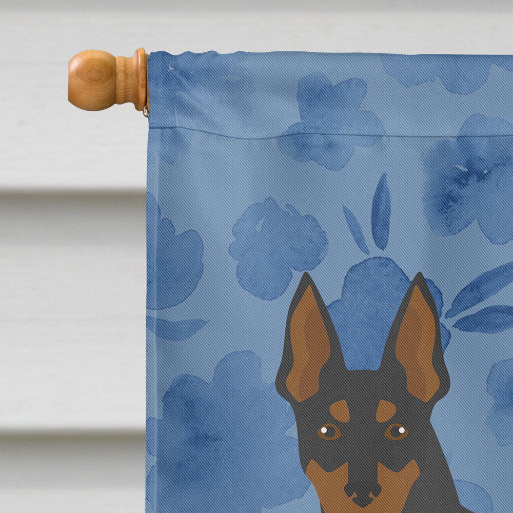 English Toy Terrier #2 Welcome Flag Canvas House Size CK5989CHF