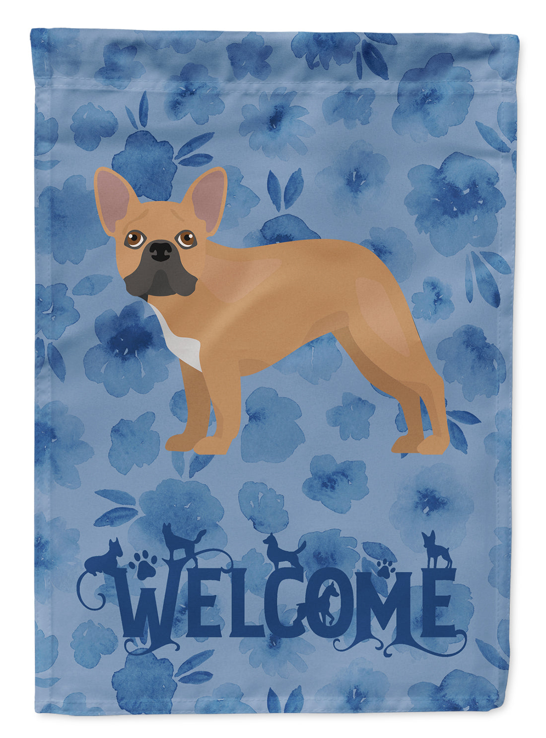 French Bulldog #2 Welcome Flag Canvas House Size CK5992CHF