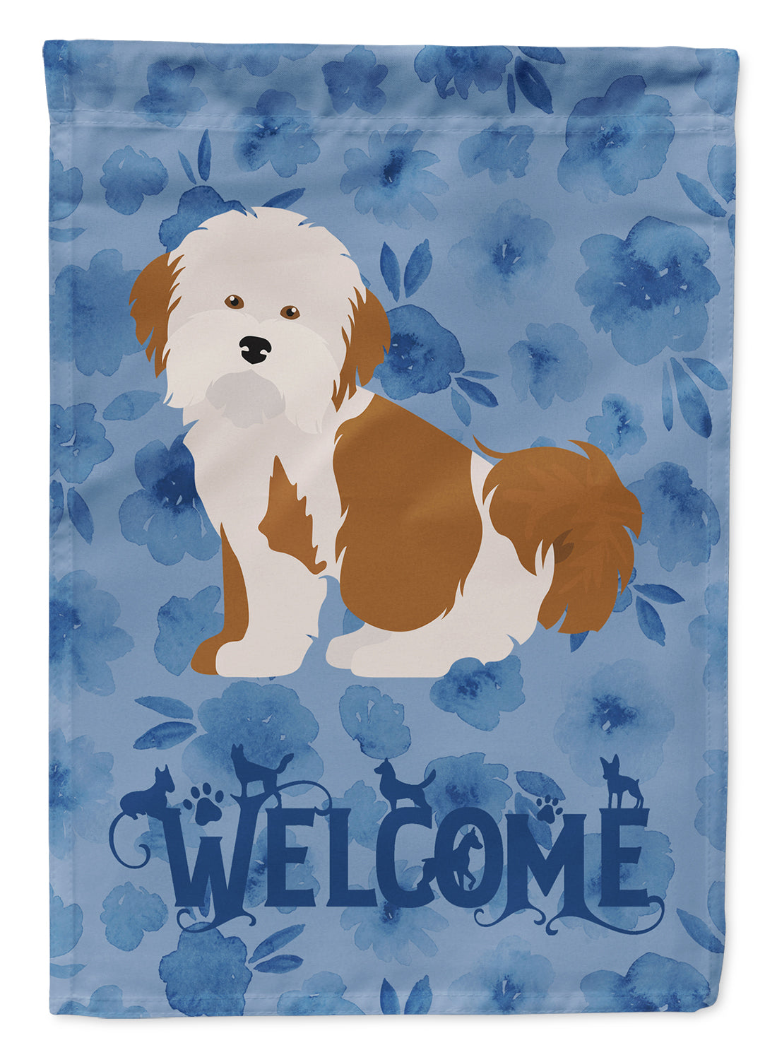 Havanese #2 Welcome Flag Canvas House Size CK5998CHF