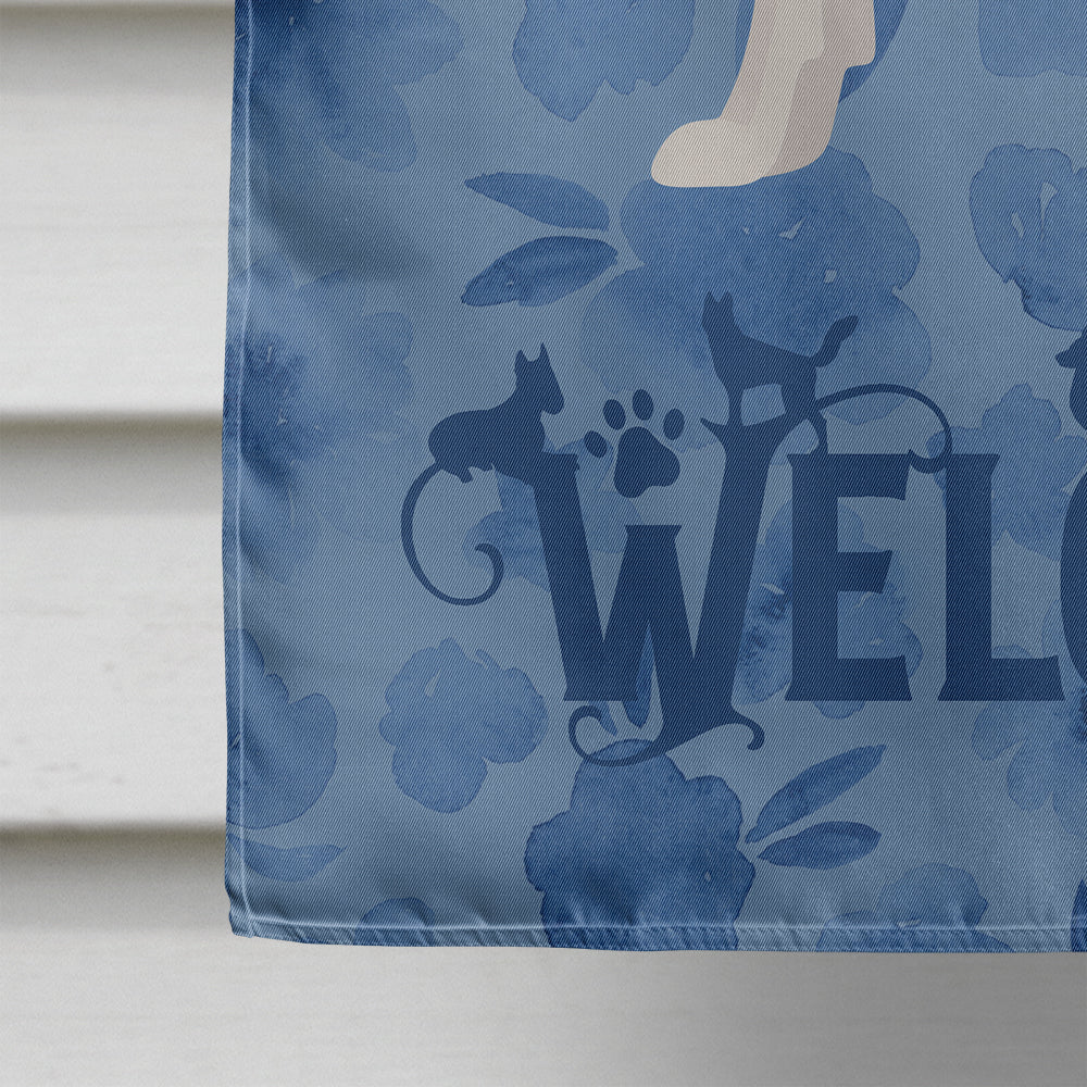 Japanese Terrier Welcome Flag Canvas House Size CK6007CHF