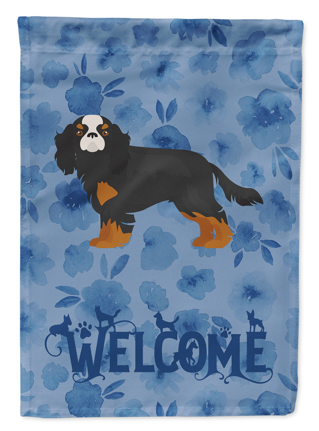 Cavalier King Charles Spaniel #2 Welcome Flag Canvas House Size CK6009CHF