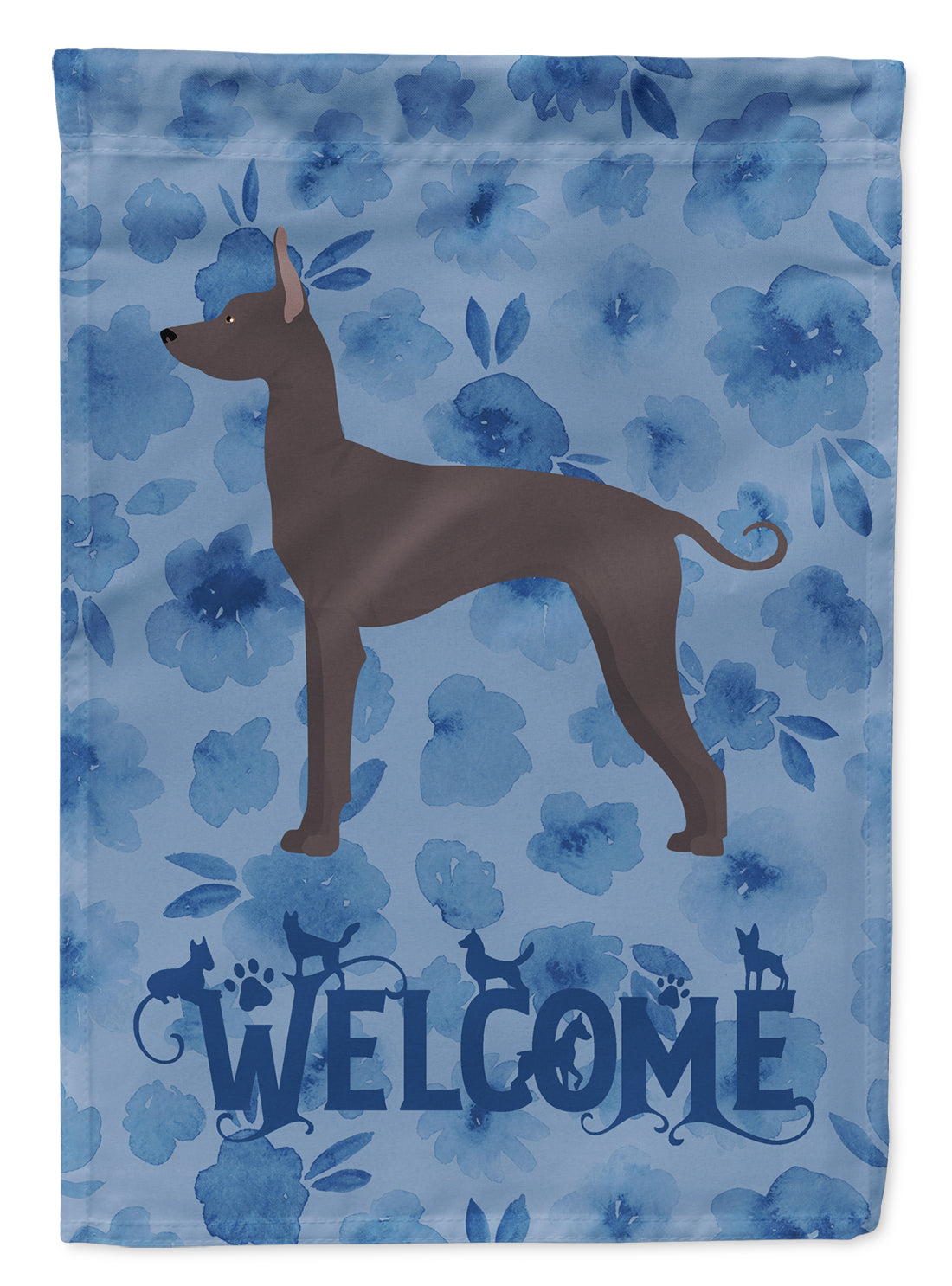 Mexican Hairless Dog #1 Welcome Flag Canvas House Size CK6020CHF