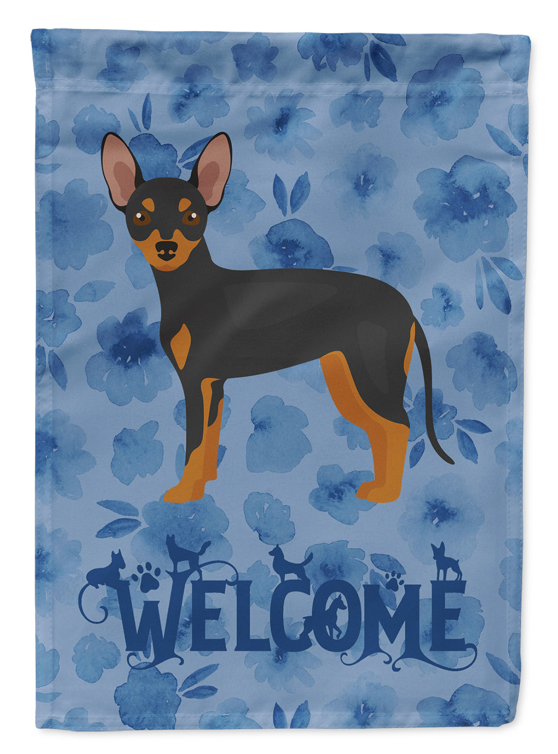 Prague Ratter Welcome Flag Canvas House Size CK6040CHF