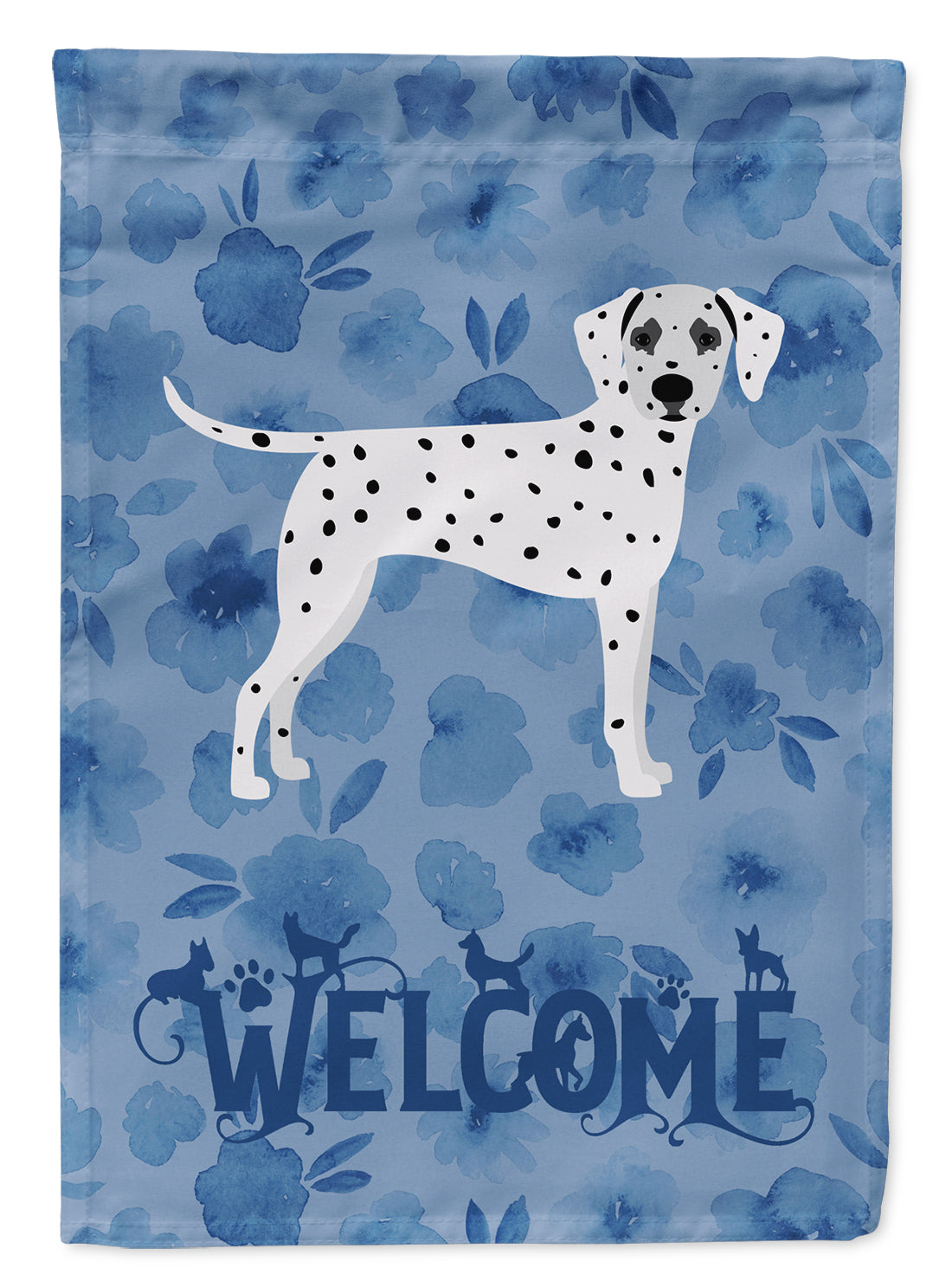 Dalmatian Welcome Flag Canvas House Size CK6074CHF