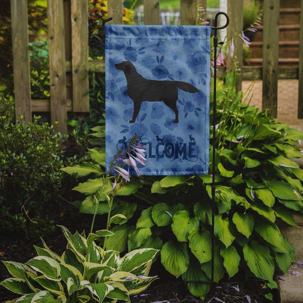 Black Labrador Retriever Welcome Flag Garden Size CK6135GF