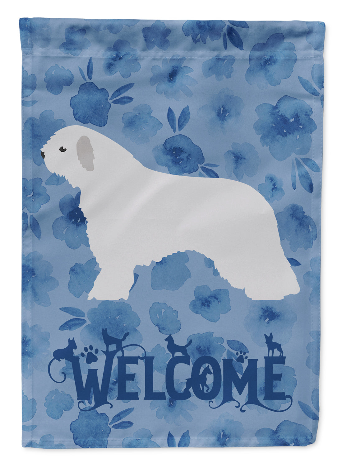 Spanish Water Dog Welcome Flag Canvas House Size CK6142CHF