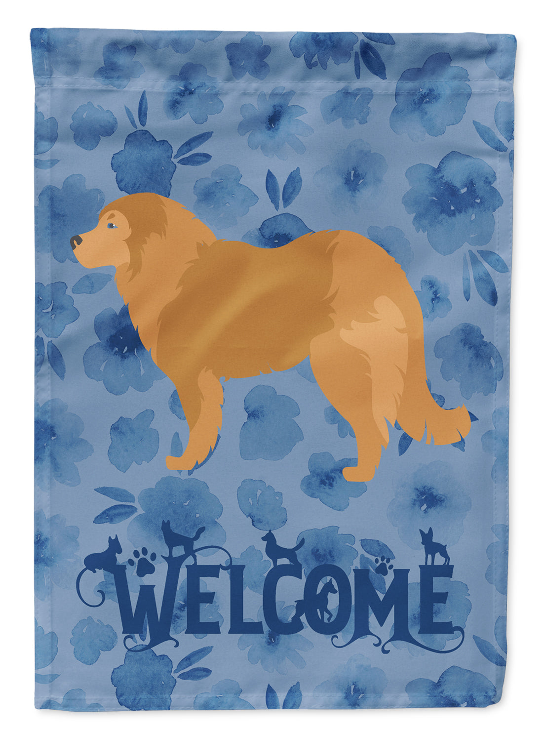 Caucasian Shepherd Dog Welcome Flag Canvas House Size CK6152CHF