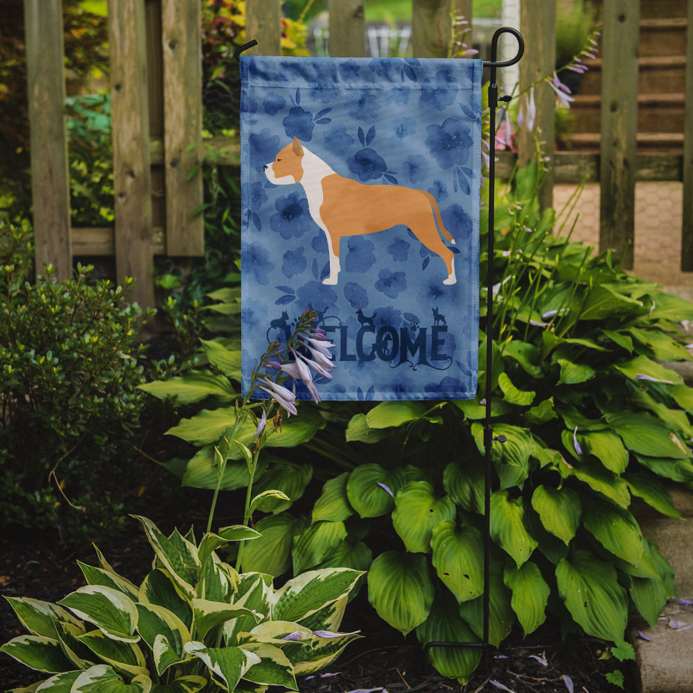 Staffordshire Bull Terrier Welcome Flag Garden Size CK6181GF