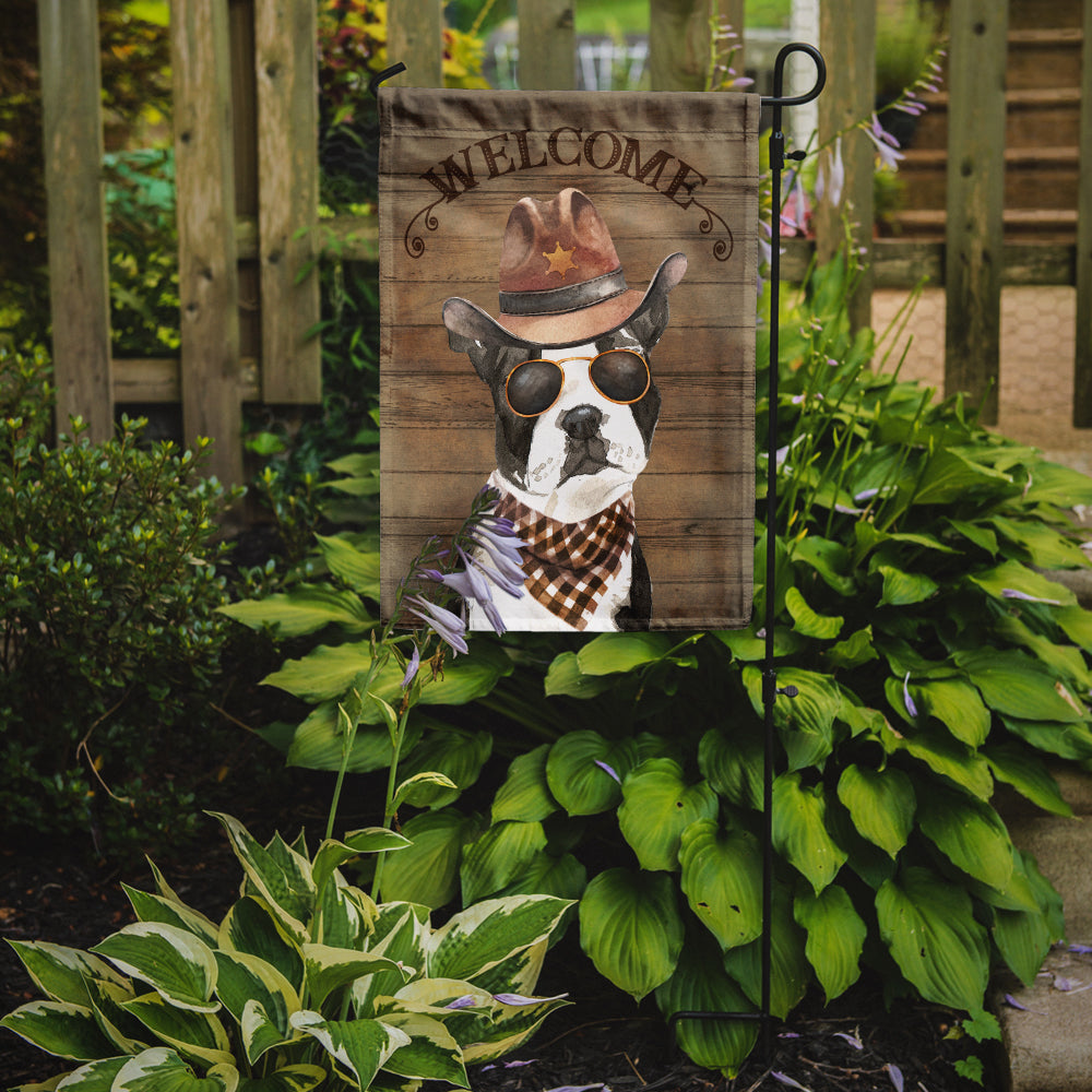 Boston Terrier Country Dog Flag Garden Size CK6291GF