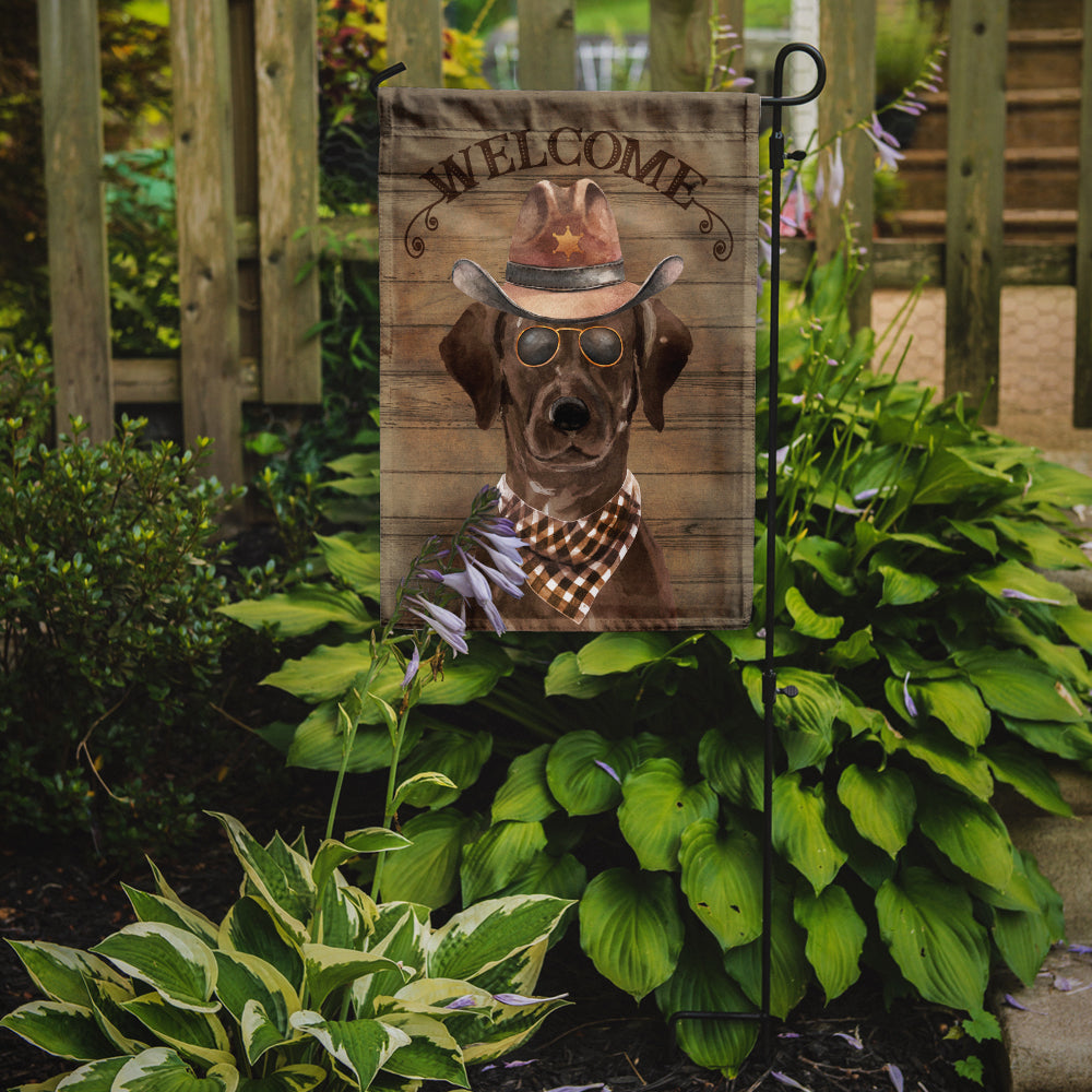 Chocolate Labrador Retriever Country Dog Flag Garden Size CK6297GF