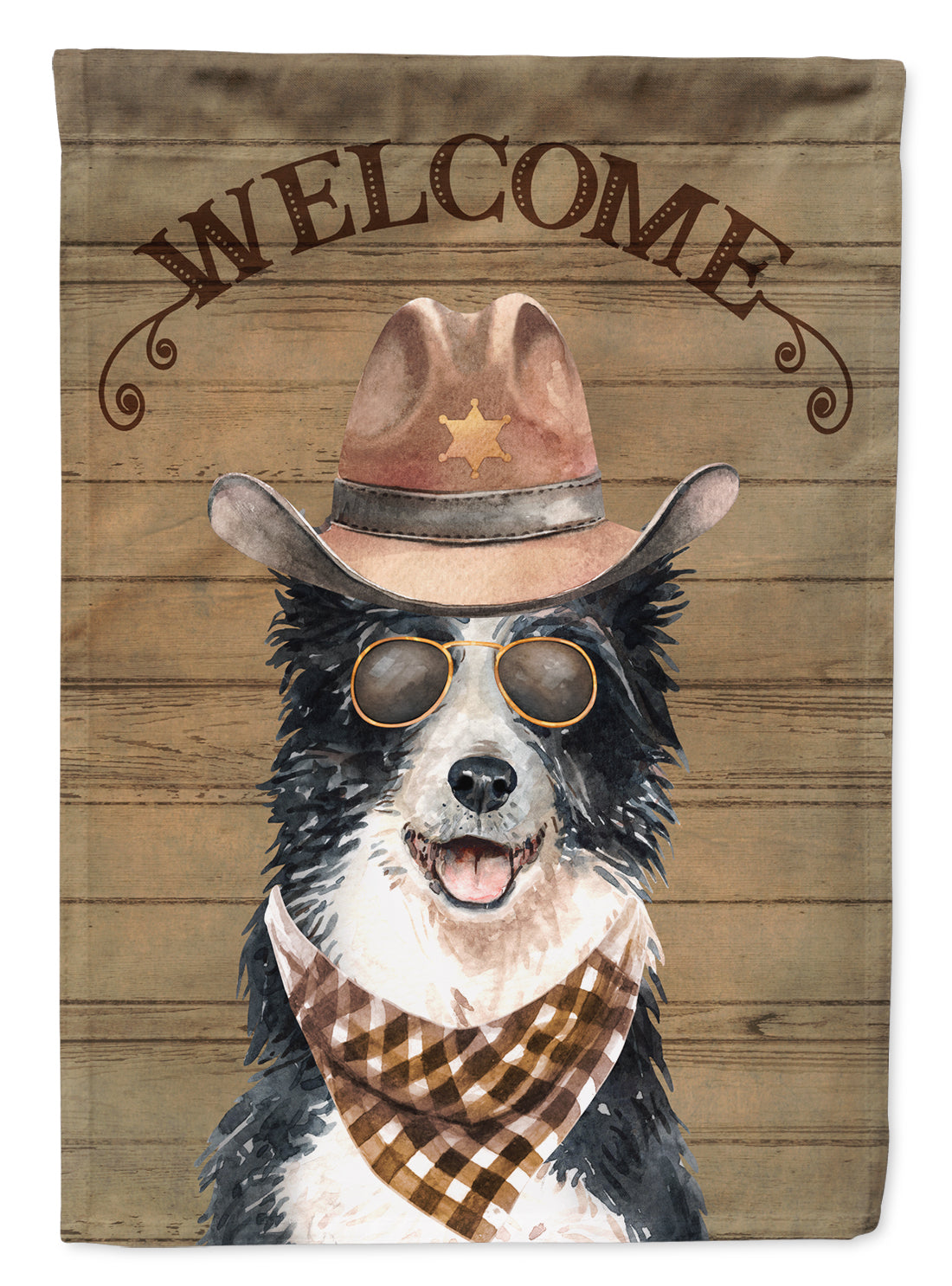 Border Collie Country Dog Flag Canvas House Size CK6319CHF
