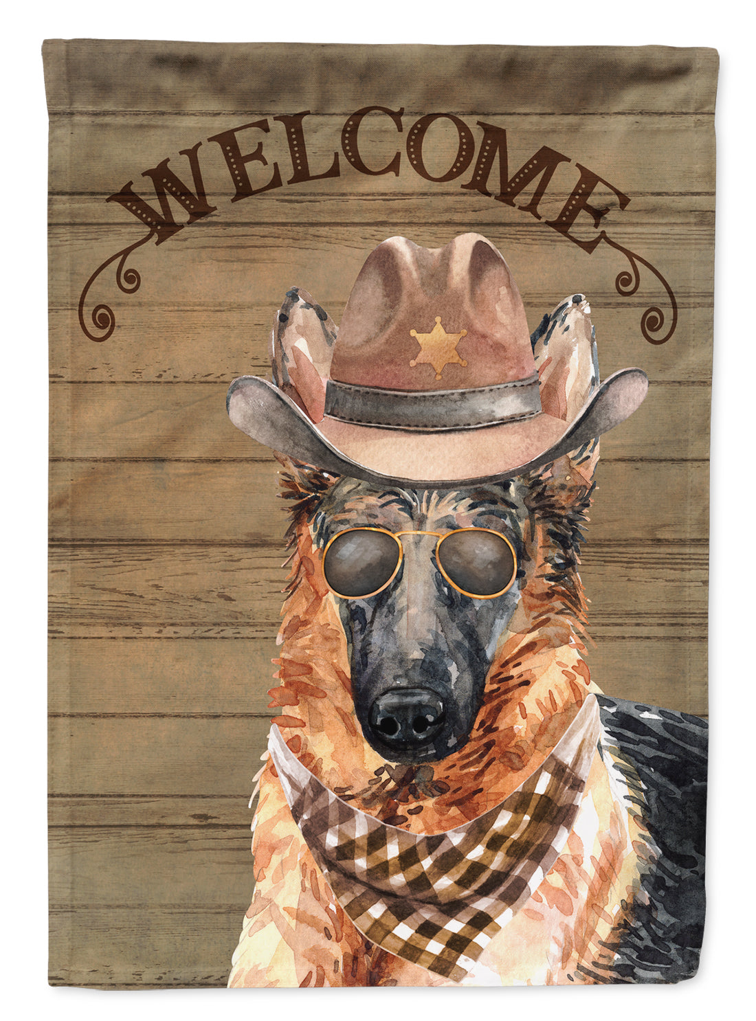 German Shepherd Country Dog Flag Canvas House Size CK6321CHF