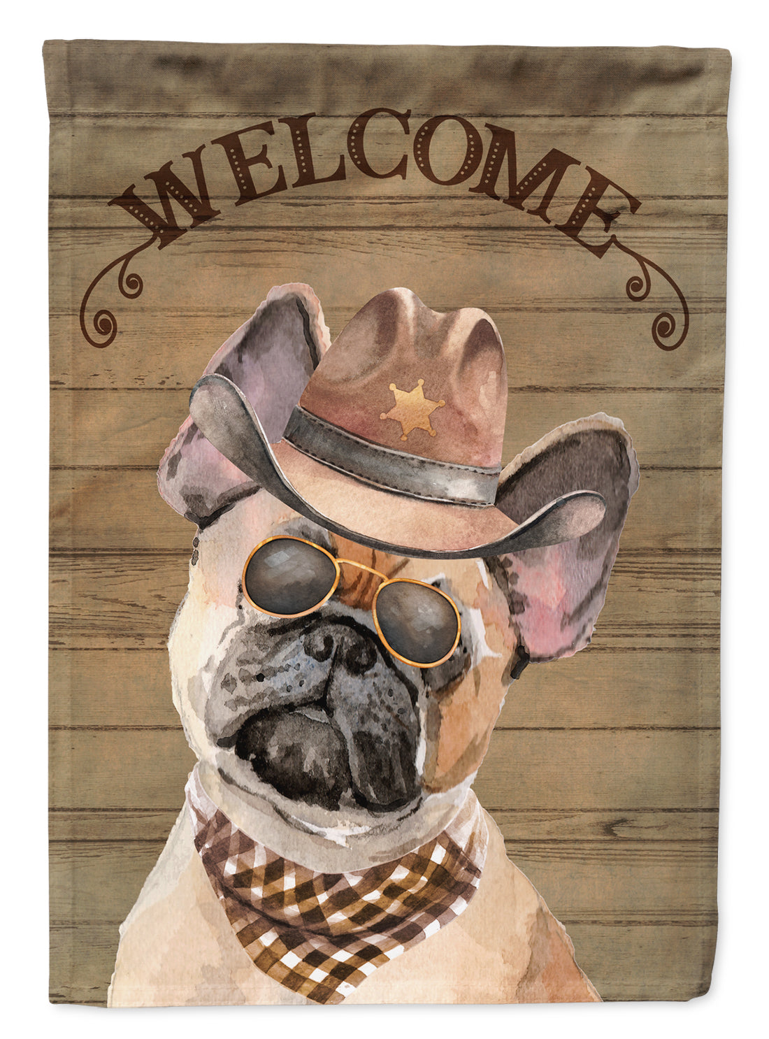 Fawn French Bulldog Country Dog Flag Canvas House Size CK6330CHF