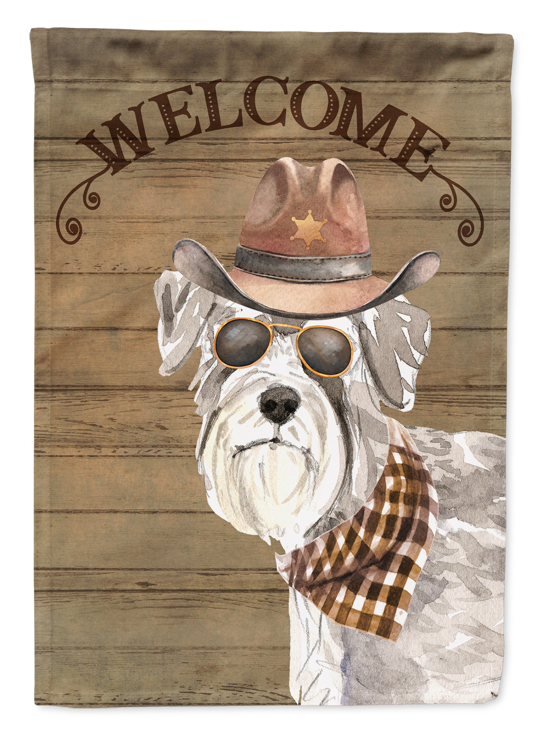Schnauzer #2 Country Dog Flag Canvas House Size CK6356CHF