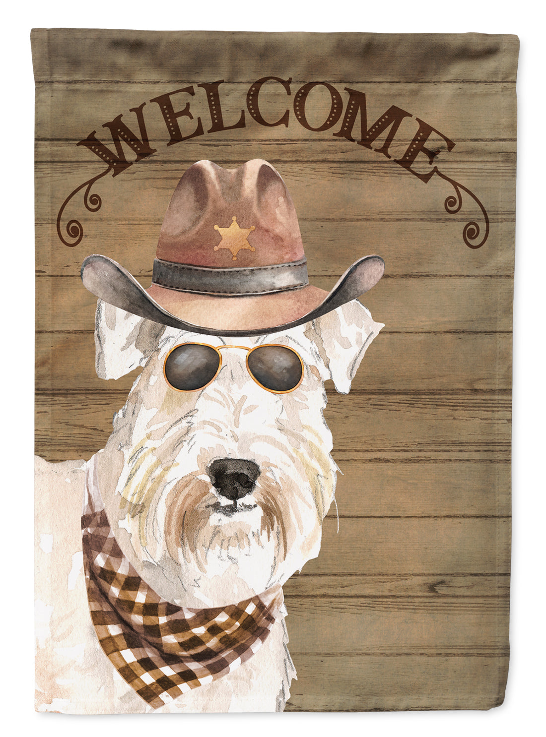 Wheaten Terrier Country Dog Flag Canvas House Size CK6376CHF
