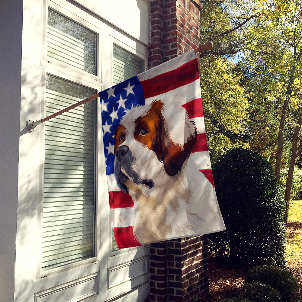 Alpine Mastiff American Flag Flag Canvas House Size CK6393CHF