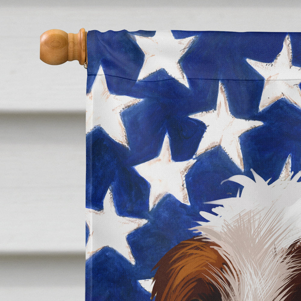 Alpine Mastiff American Flag Flag Canvas House Size CK6393CHF