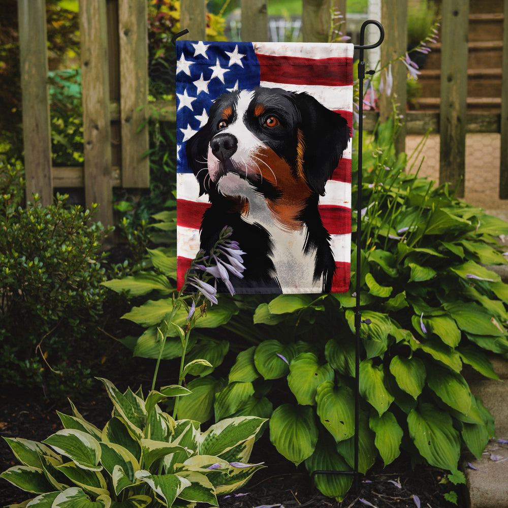 Appenzeller Sennenhund American Flag Flag Garden Size CK6405GF