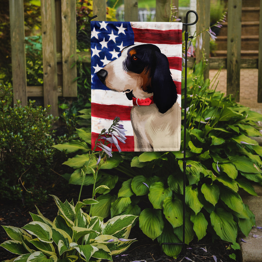 Ariegeois Dog American Flag Flag Garden Size CK6407GF
