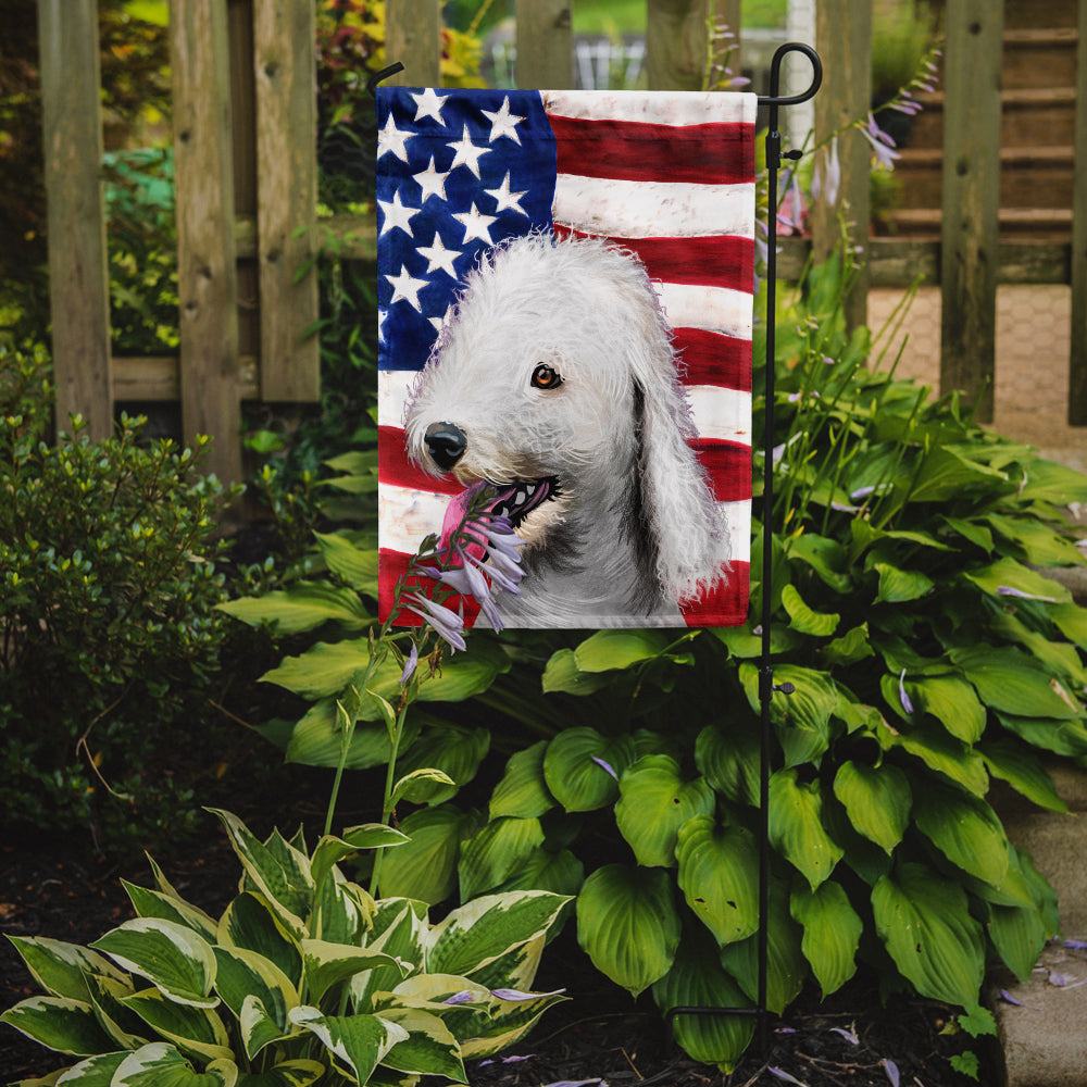 Bedlington Terrier American Flag Flag Garden Size CK6425GF