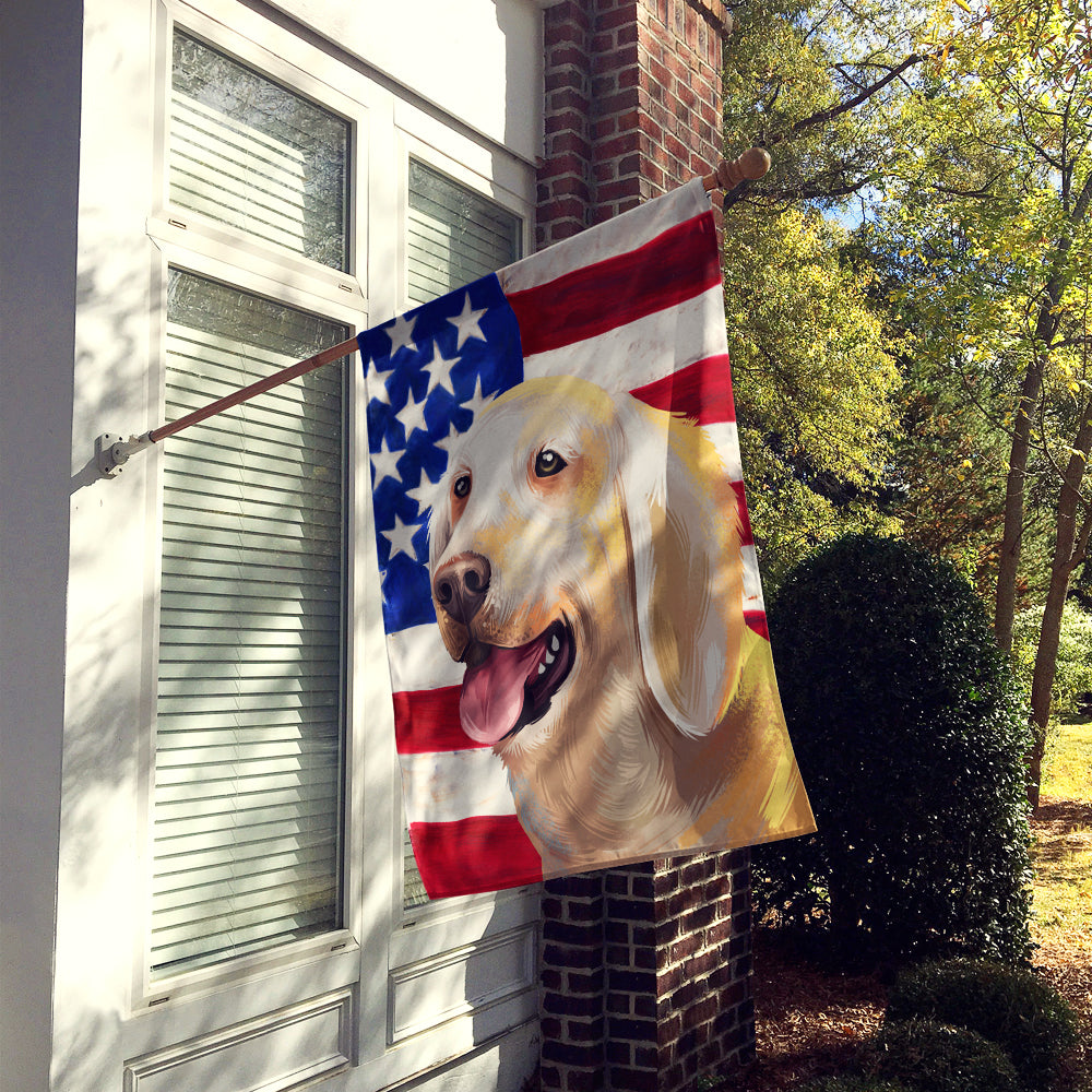 Billy Dog American Flag Flag Canvas House Size CK6435CHF
