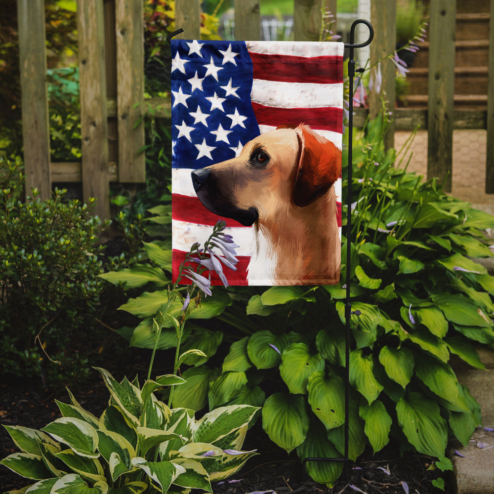 Black Mouth Cur Dog American Flag Flag Garden Size CK6436GF