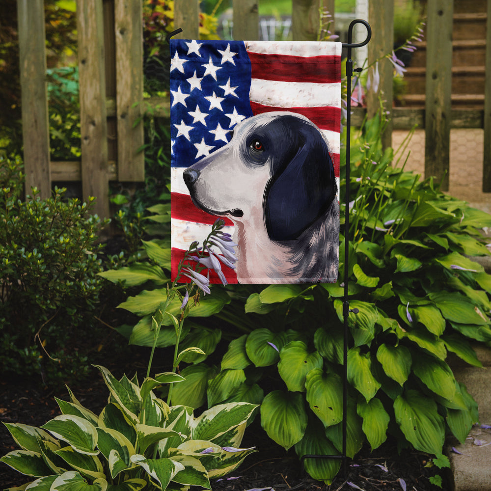Bleu de Gascogne Dog American Flag Flag Garden Size CK6439GF