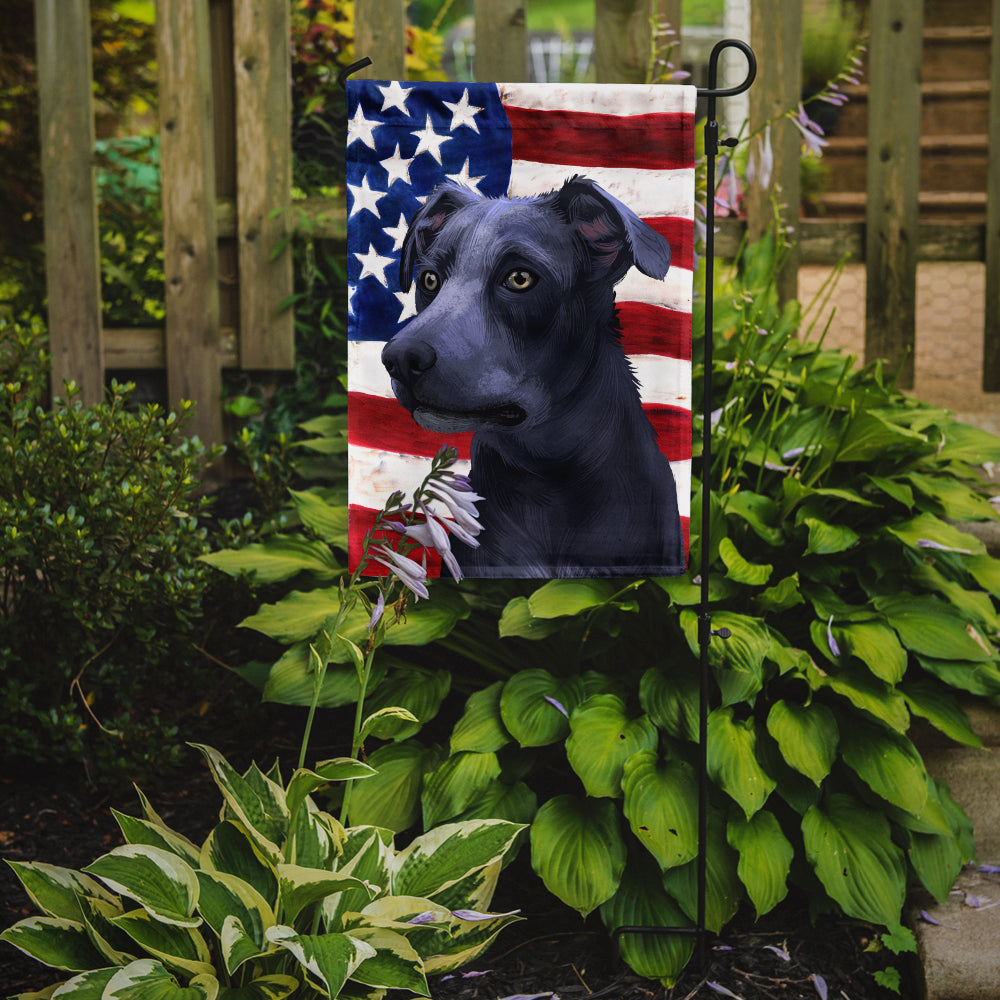 Blue Lacy Dog American Flag Flag Garden Size CK6442GF