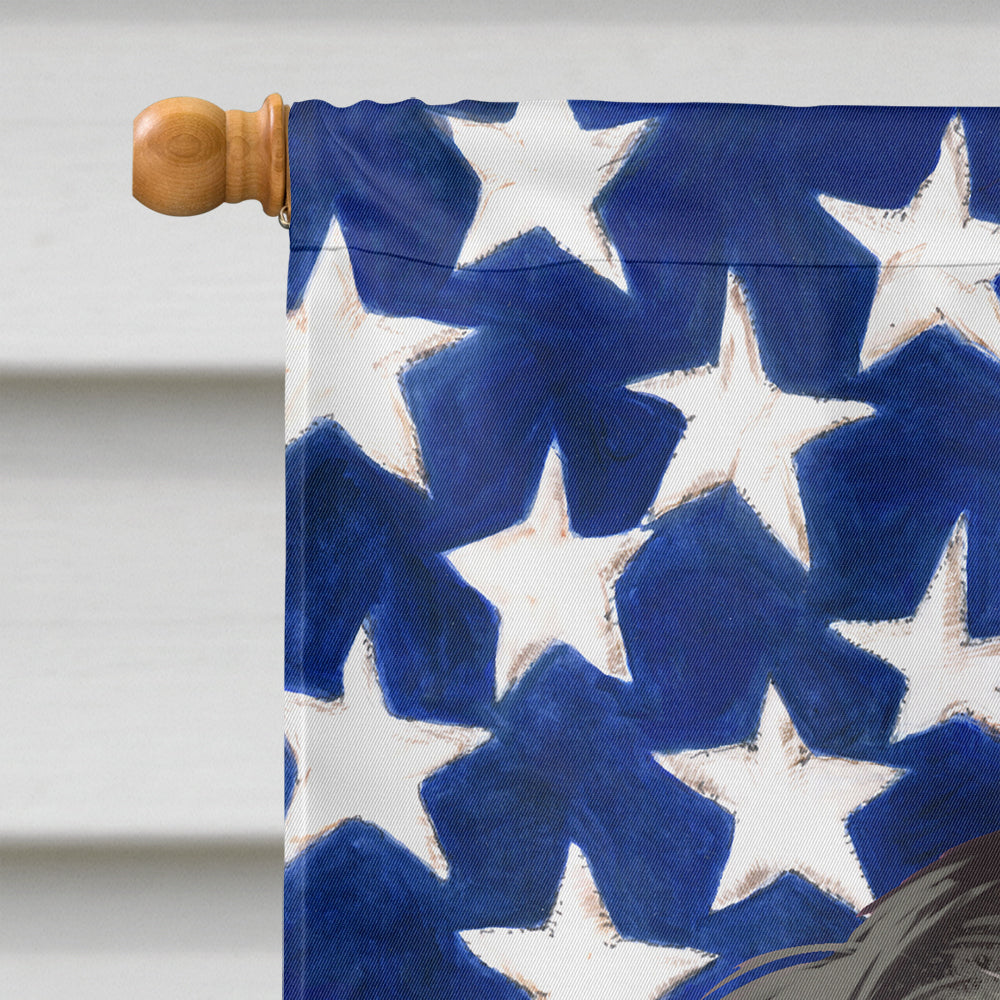 Blue Picardy Spaniel American Flag Flag Canvas House Size CK6443CHF