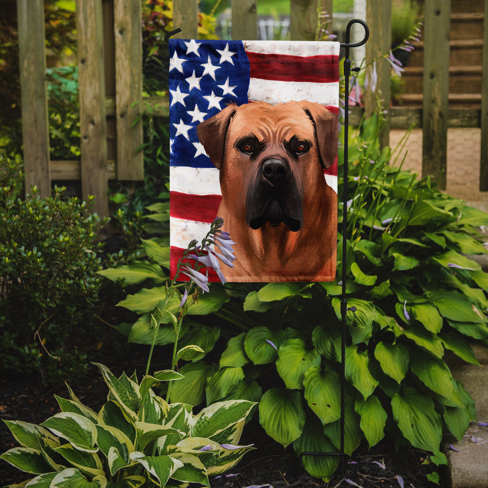 Boerboel Dog American Flag Flag Garden Size CK6444GF