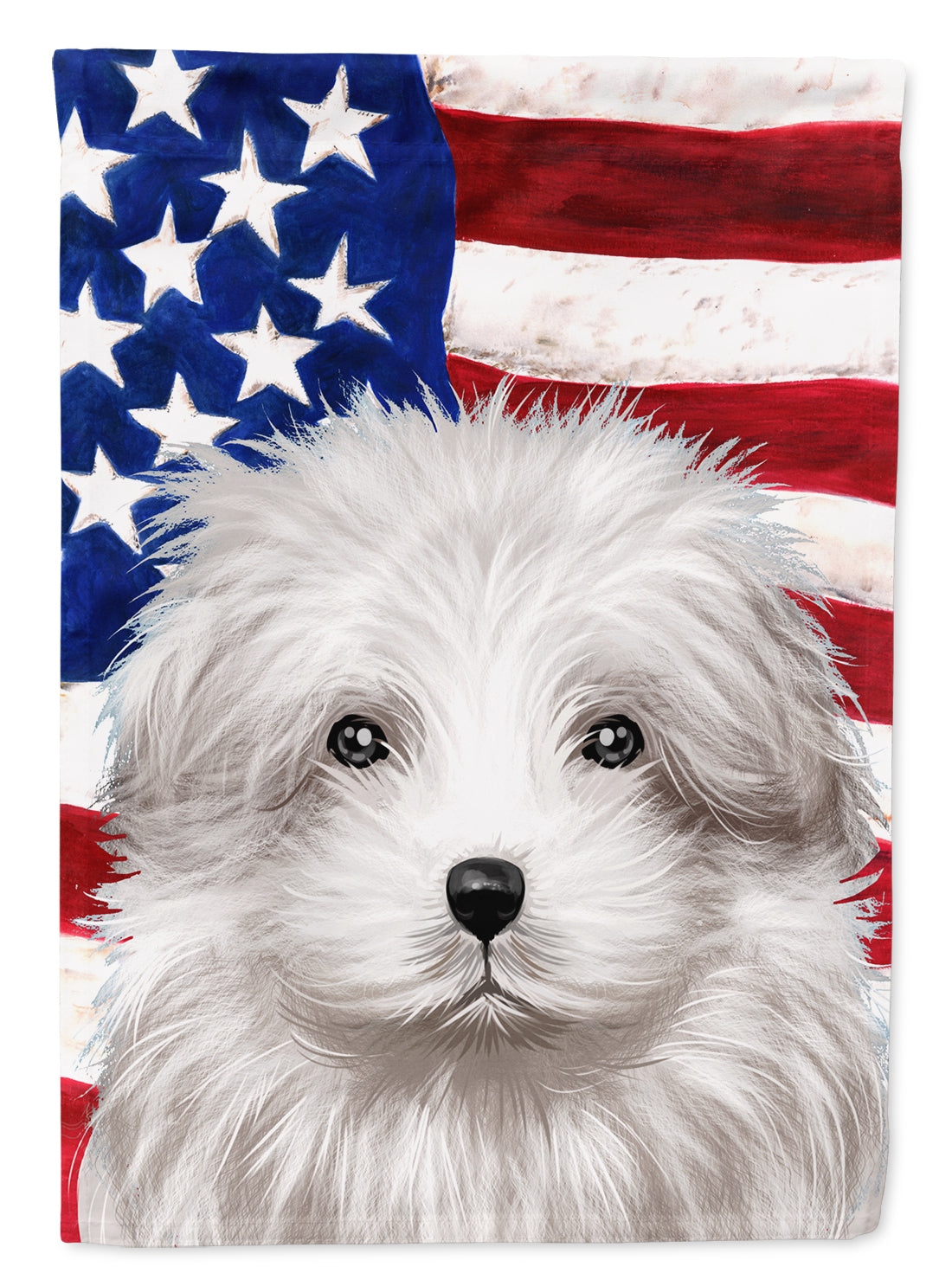 Bolognese Dog American Flag Flag Garden Size CK6446GF