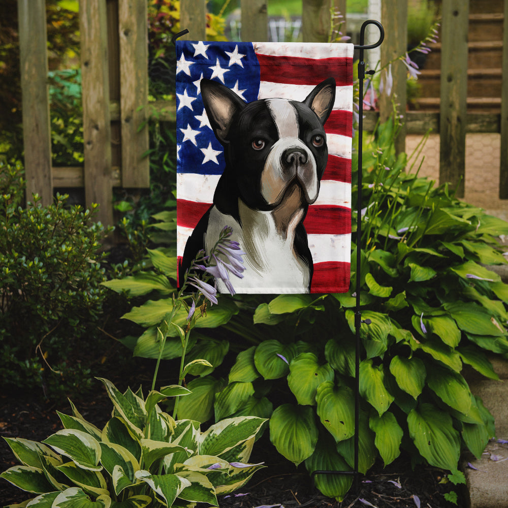 Boston Terrier Dog American Flag Flag Garden Size CK6451GF