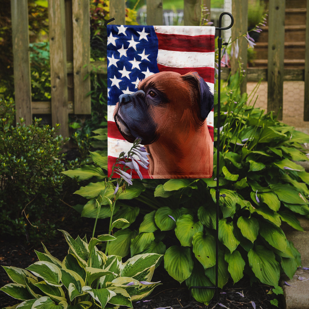 Boxer Dog American Flag Flag Garden Size CK6454GF
