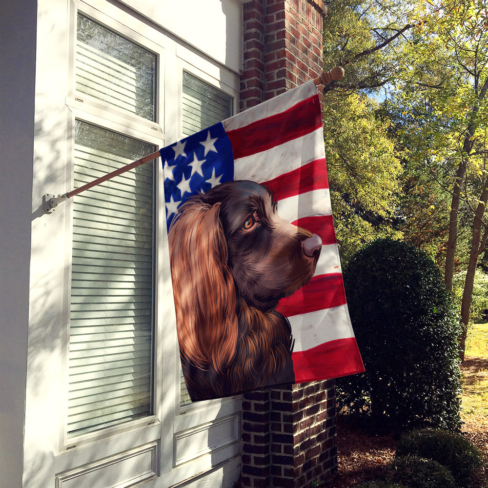 Boykin Spaniel Dog American Flag Flag Canvas House Size CK6455CHF