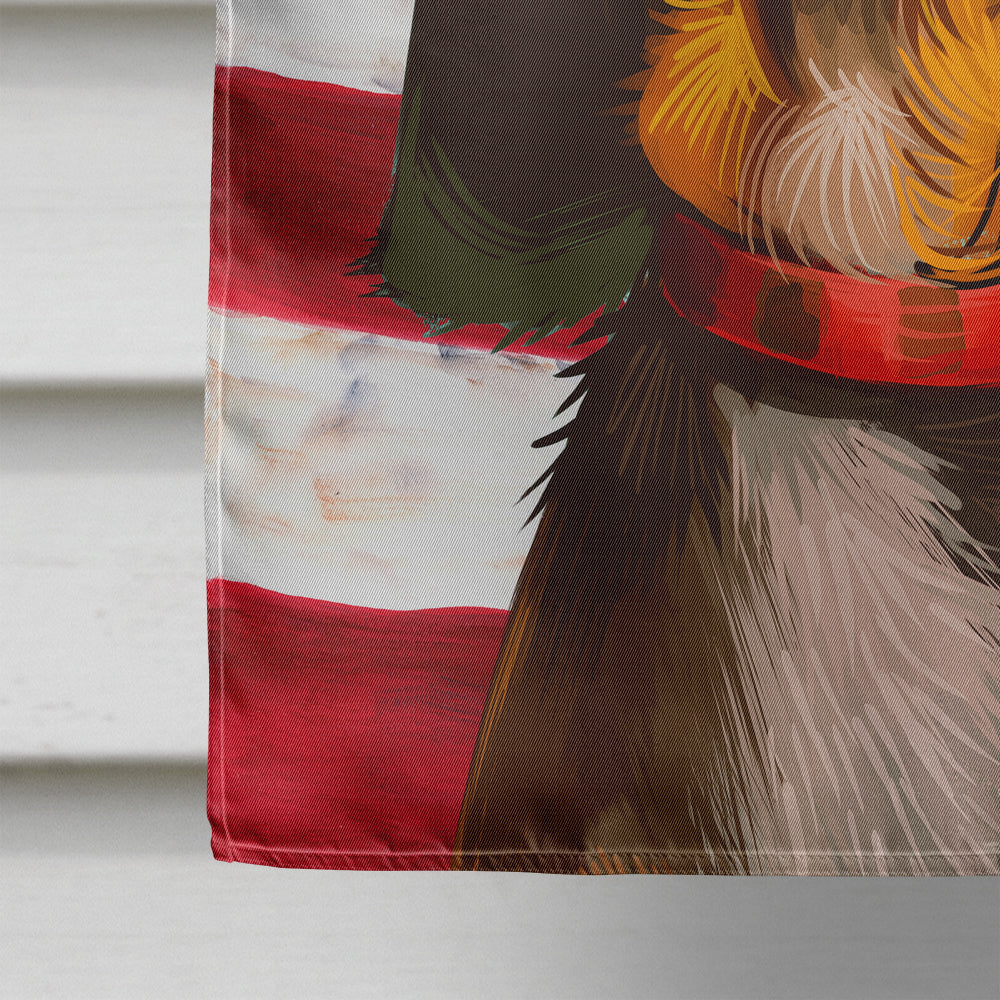Bruno Jura Hound Dog American Flag Flag Canvas House Size CK6464CHF