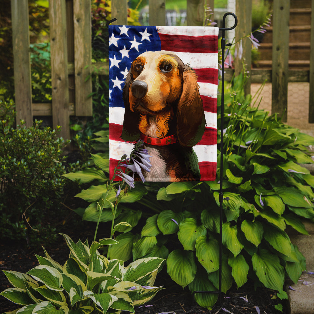 Bruno Jura Hound Dog American Flag Flag Garden Size CK6464GF