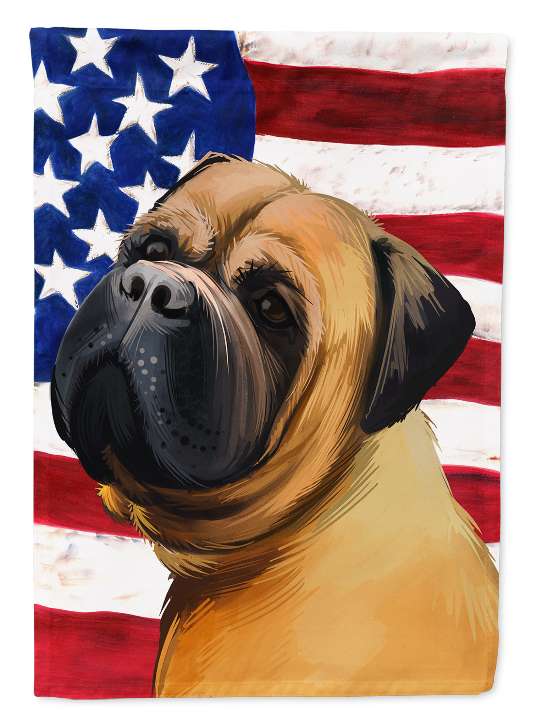 Bullmastiff Dog American Flag Flag Garden Size CK6469GF