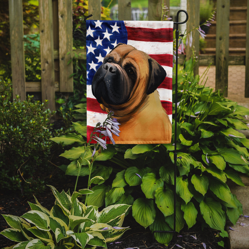 Bullmastiff Dog American Flag Flag Garden Size CK6469GF