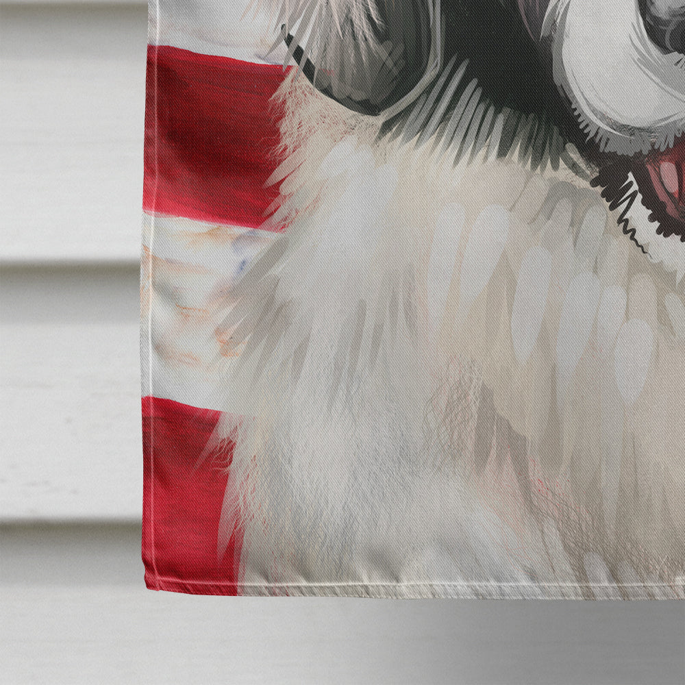 Carpathian Shepherd Dog American Flag Flag Canvas House Size CK6478CHF
