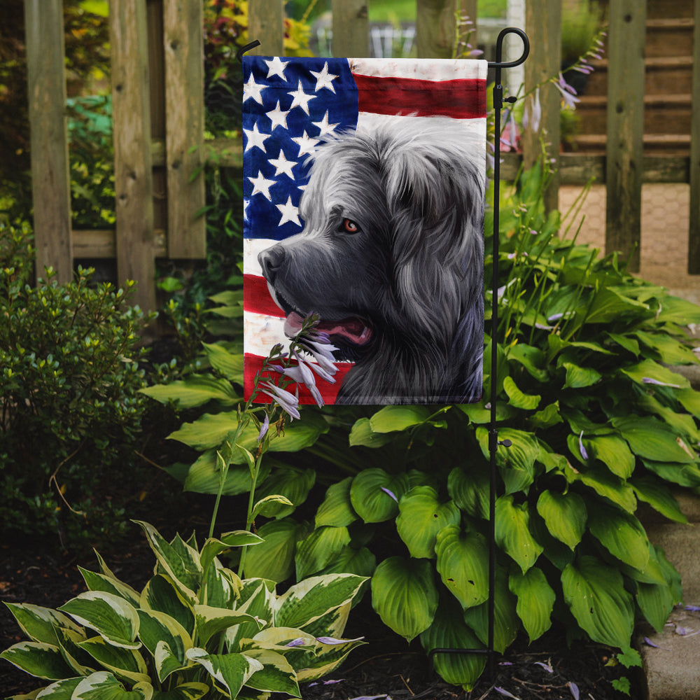 Caucasian Shepherd Dog American Flag Flag Garden Size CK6481GF