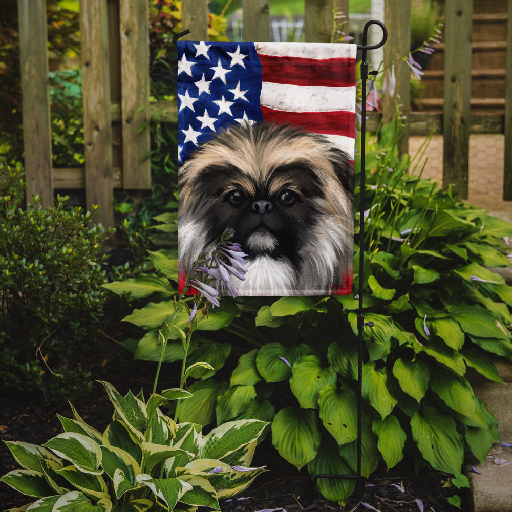 Chinese Imperial Dog American Flag Flag Garden Size CK6488GF