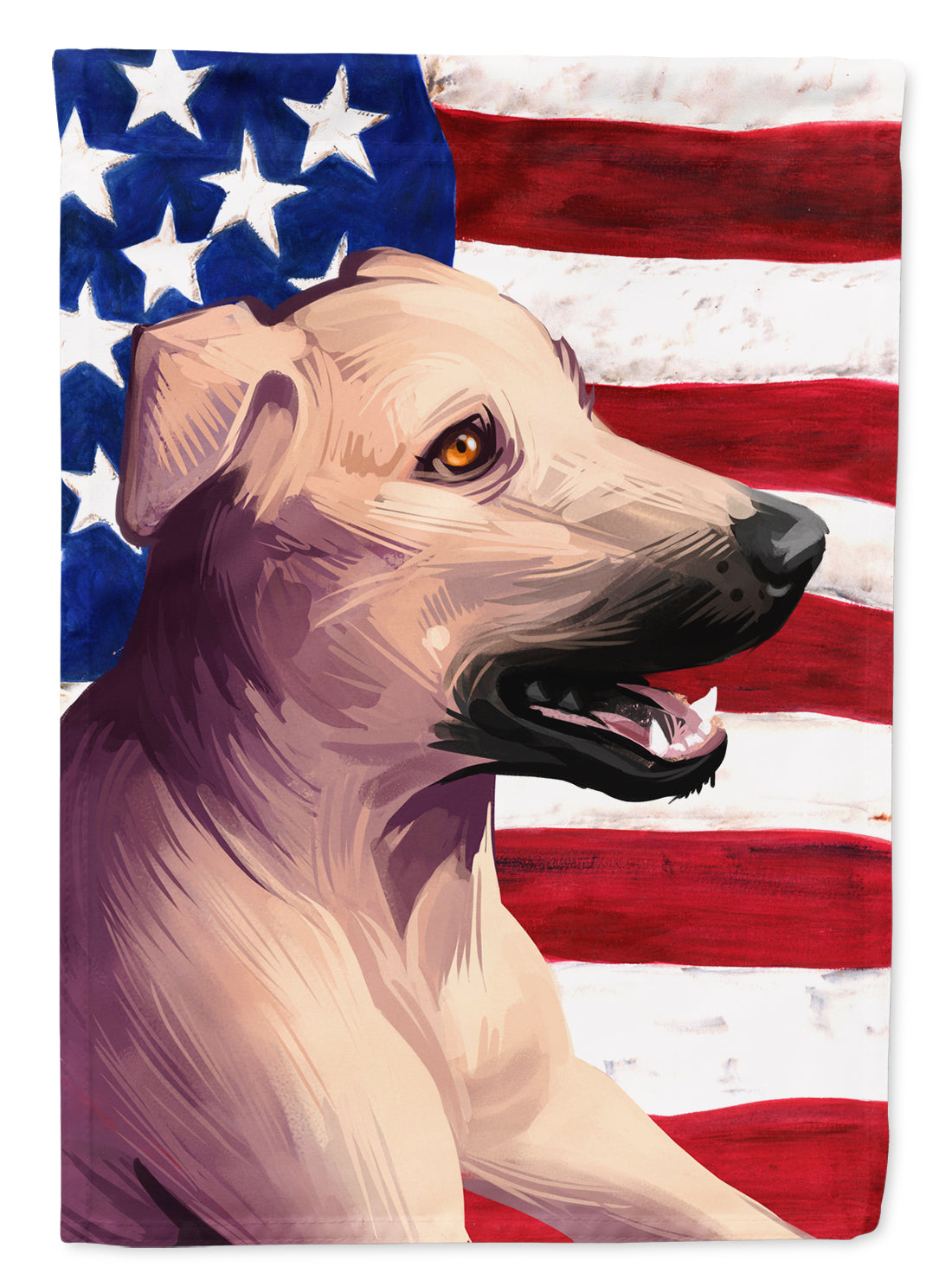 Combai Dog American Flag Flag Canvas House Size CK6494CHF