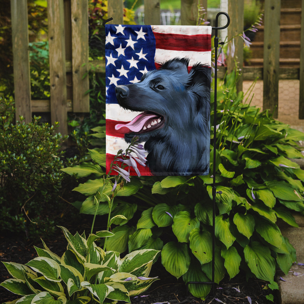 Croatian Sheepdog Dog American Flag Flag Garden Size CK6497GF