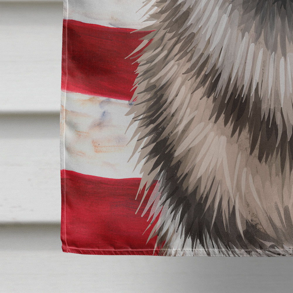 Czechoslovakian Wolfdog American Flag Flag Canvas House Size CK6499CHF