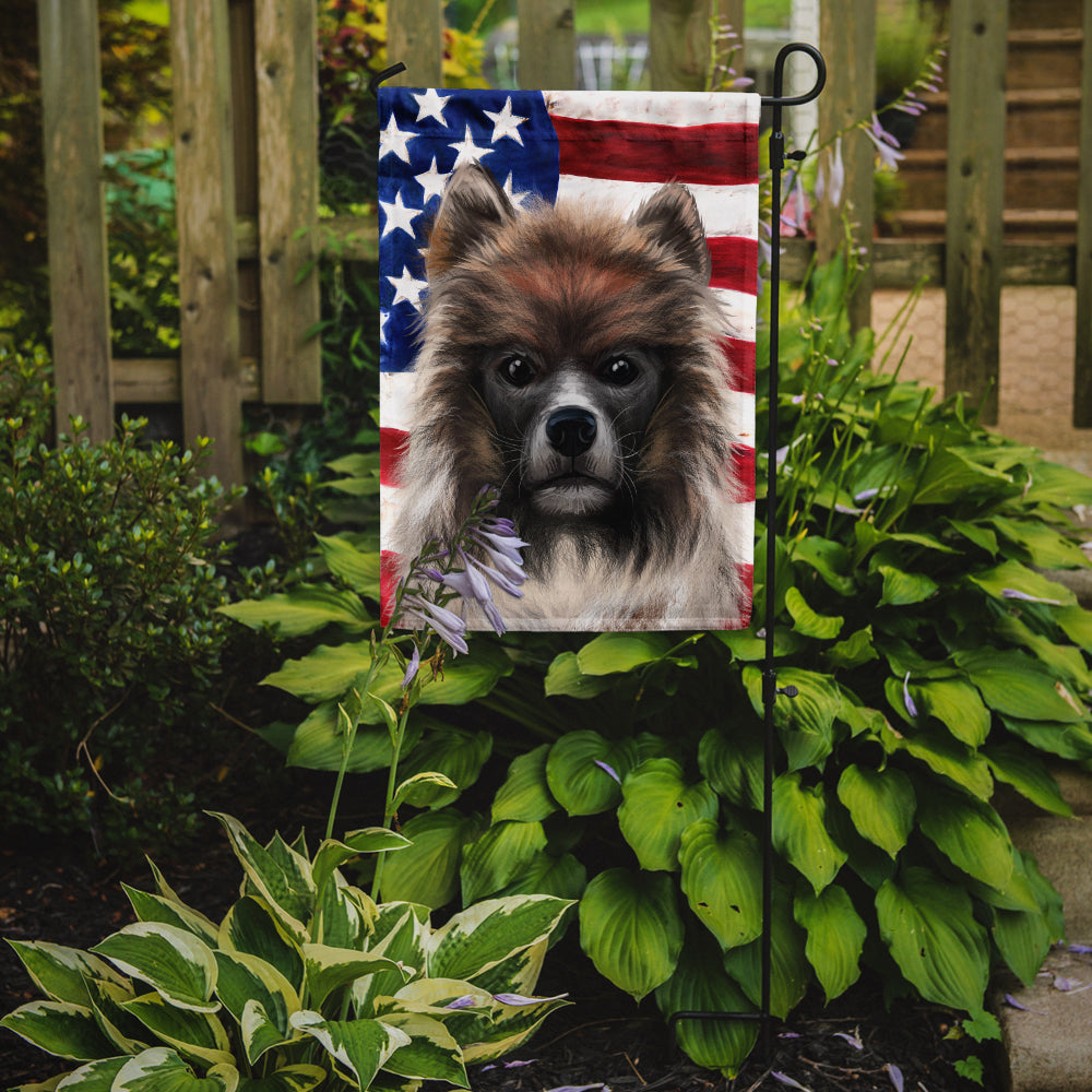 Elo Dog American Flag Flag Garden Size CK6510GF