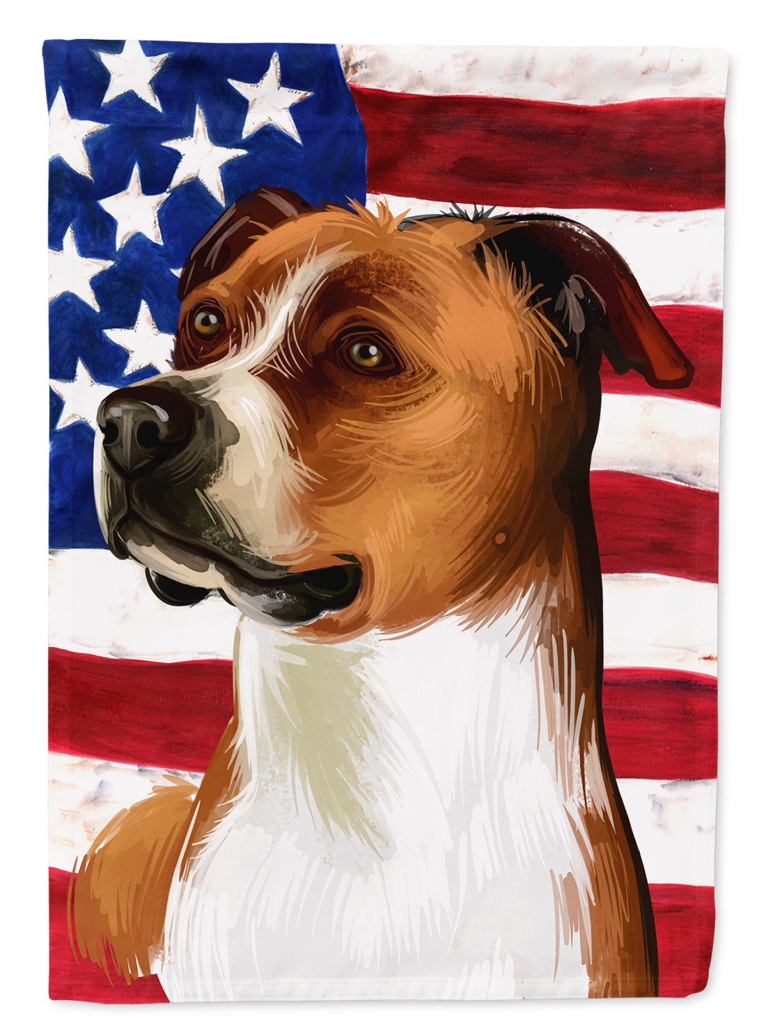 English Foxhound Dog American Flag Flag Garden Size CK6512GF