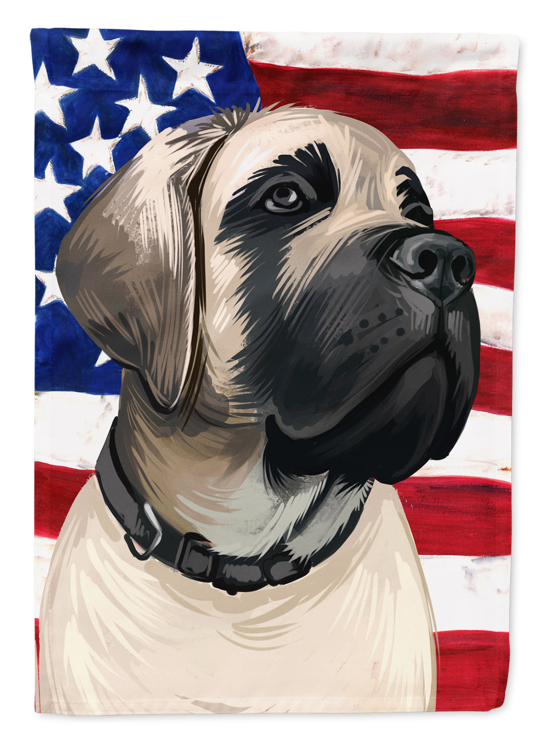 English Mastiff Dog American Flag Flag Garden Size CK6513GF
