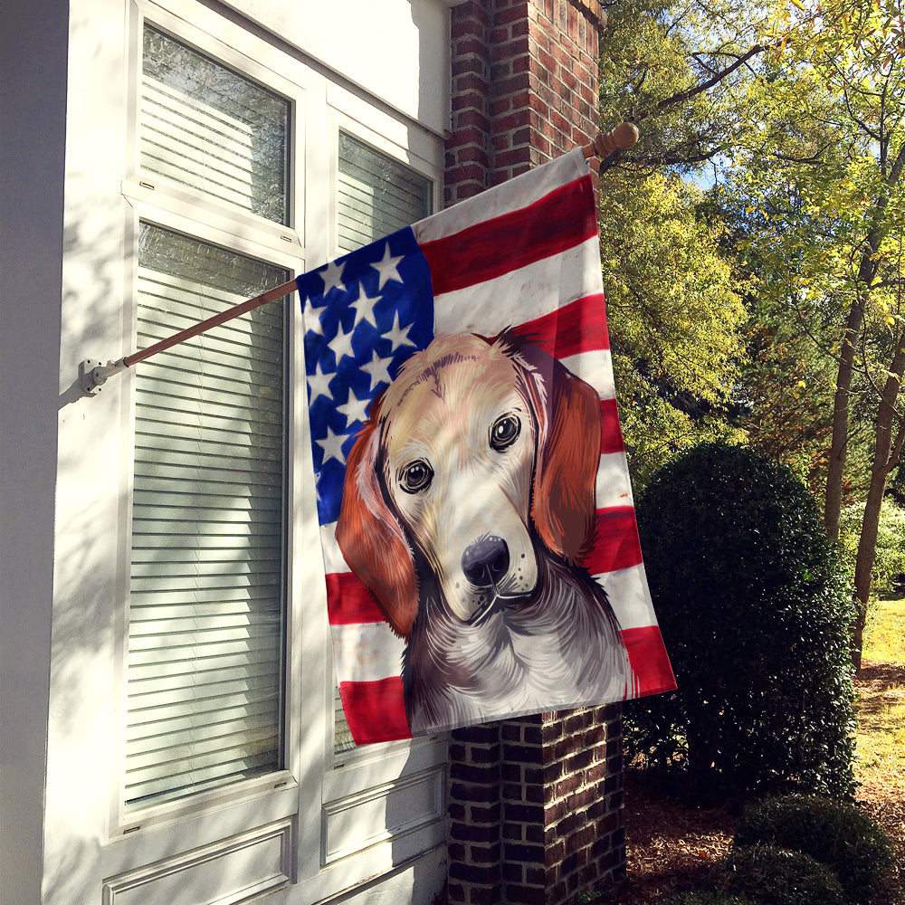 Estonian Hound Dog American Flag Flag Canvas House Size CK6517CHF