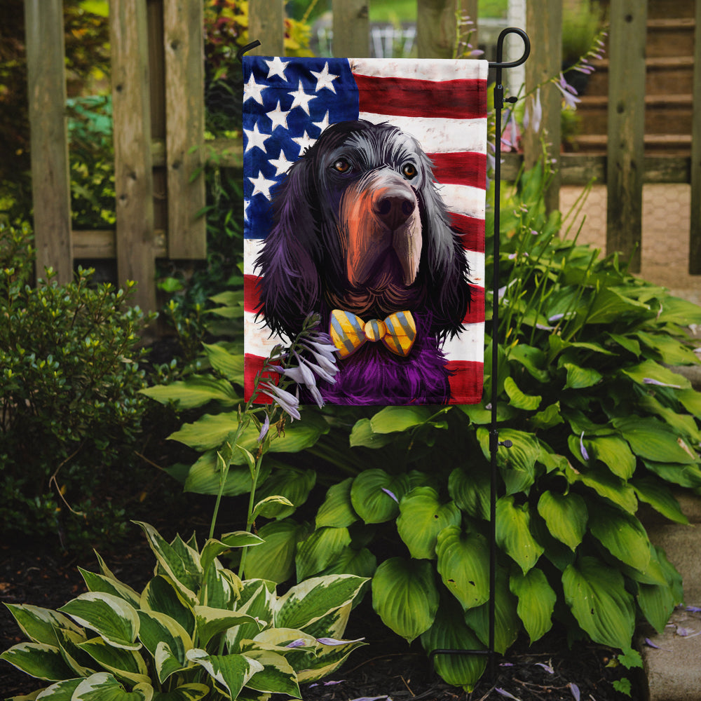 Gordon Setter Dog American Flag Flag Garden Size CK6543GF