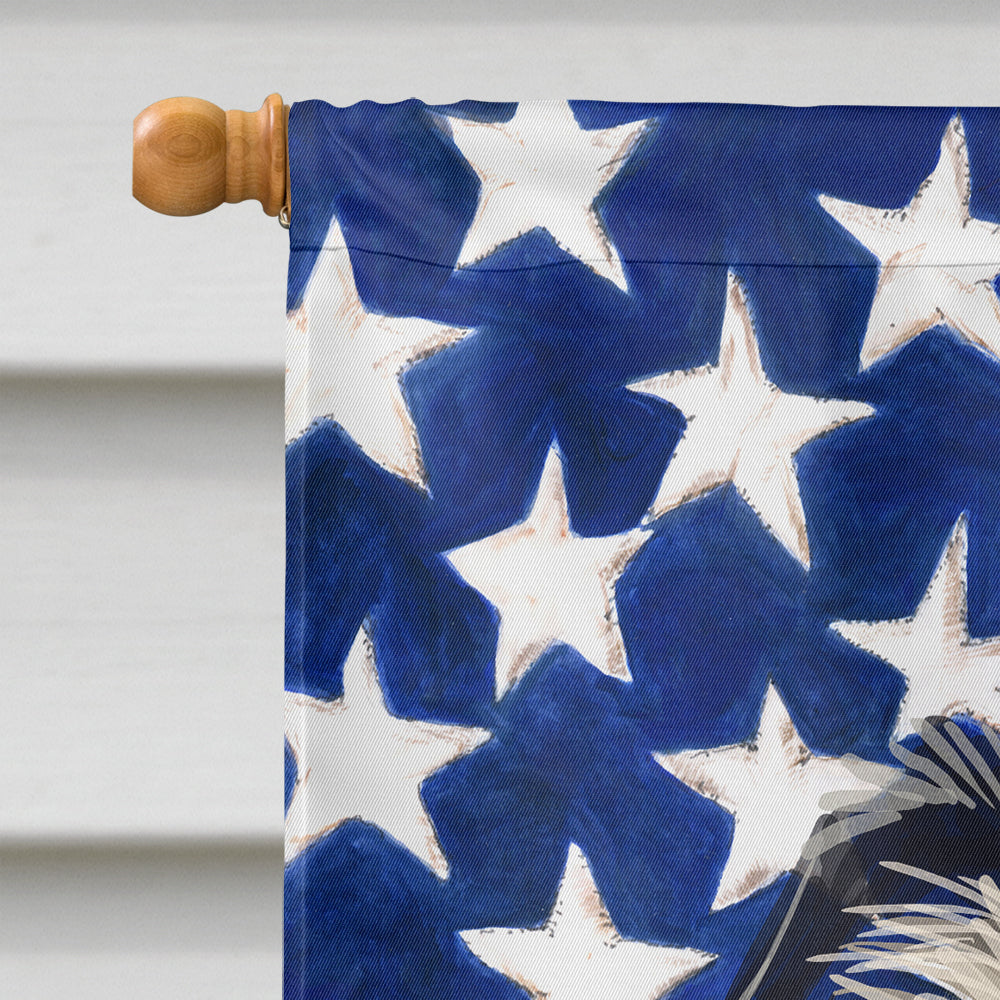 Griffon Nivernais Dog American Flag Flag Canvas House Size CK6554CHF